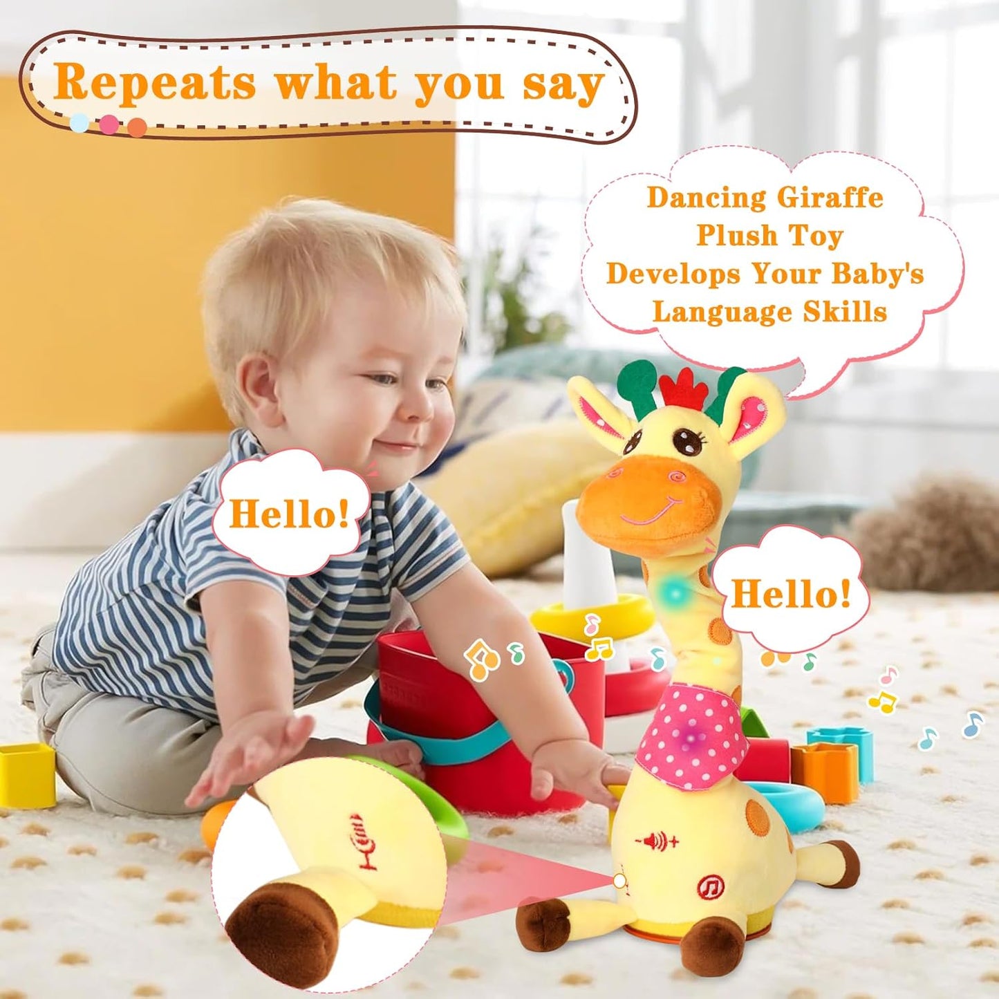 Dancing Talking Giraffee Toy