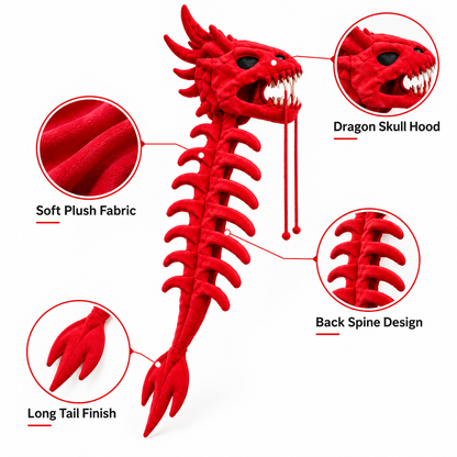 Dinosaur Skeleton Plush – Soft & Premium Cozy Companion
