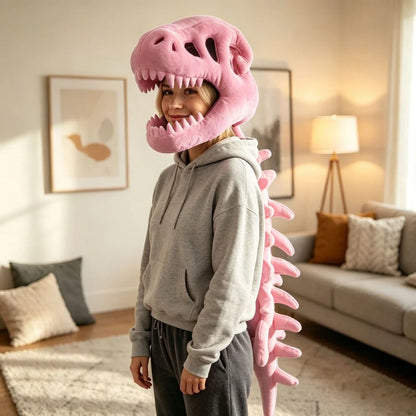 Dinosaur Skeleton Headgear Pillow