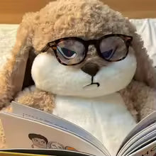 Angry Rabbit Plush Toy Cute