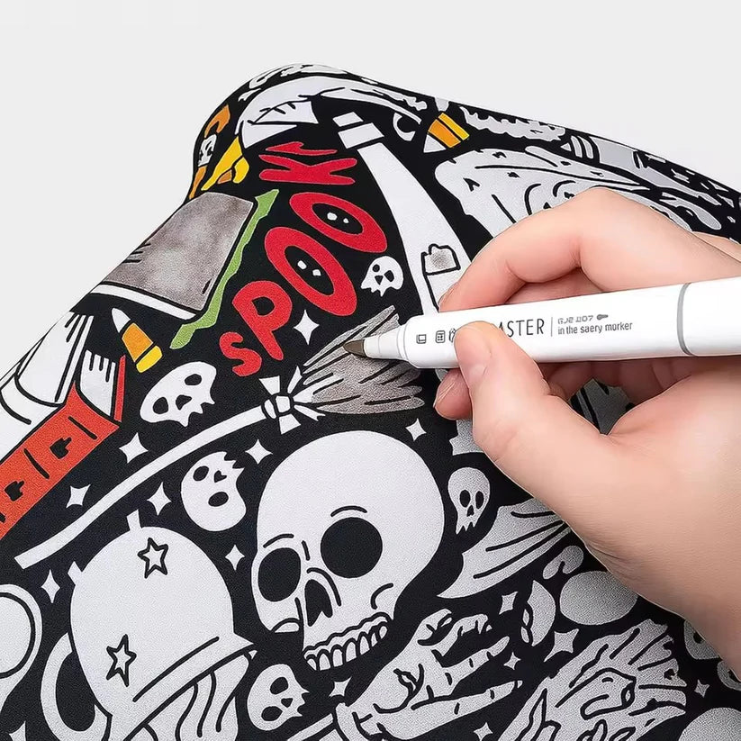 DIY Color Your Own Blanket – Washable Coloring Throw Blanket with Markers