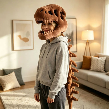 Dinosaur Skeleton Headgear Pillow