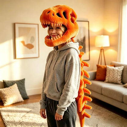 Dinosaur Skeleton Headgear Pillow
