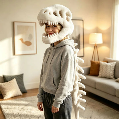 Dinosaur Skeleton Headgear Pillow